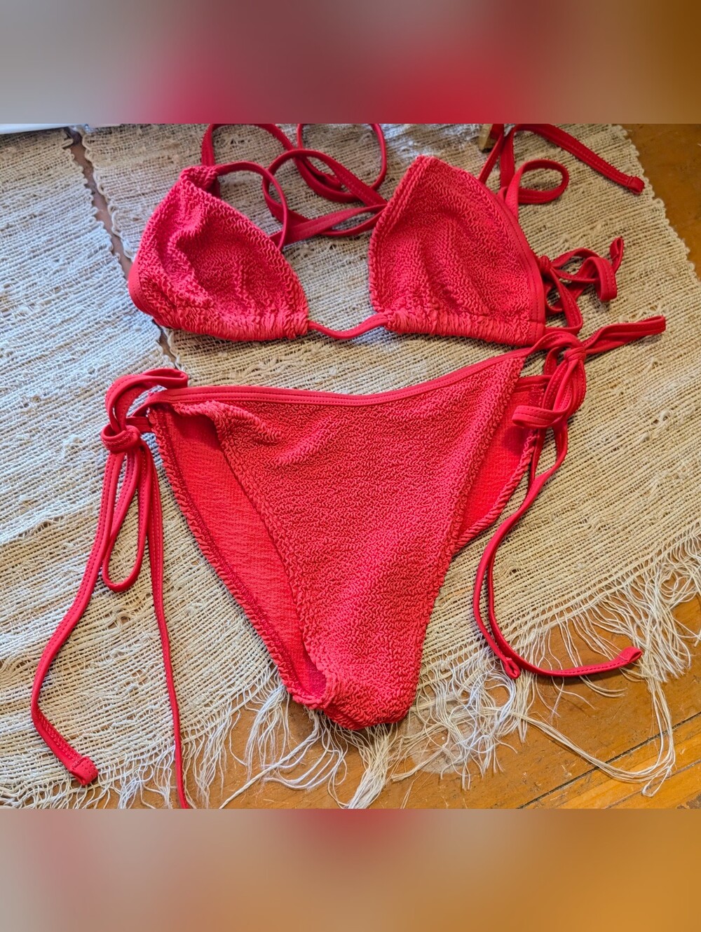 Youswim red Bikini Set EUC